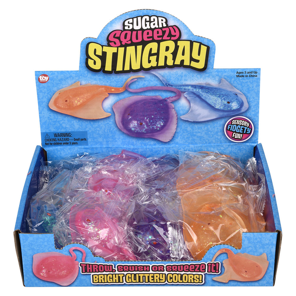 (T) 5.25" SQUEEZY SUGAR STING RAY 12CT
