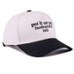 `Put It On My Husband's Tab Two Tone Canvas Cap