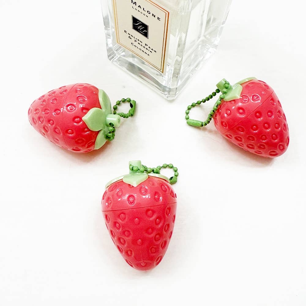 Strawberry Lip Gloss with Key Ring