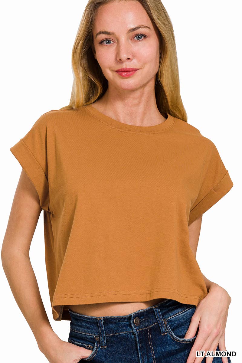 `".Cotton Short Sleeve Tee