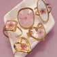 18K STAINLESS STEEL TARNISH FREE FLORAL RINGS | 40R104