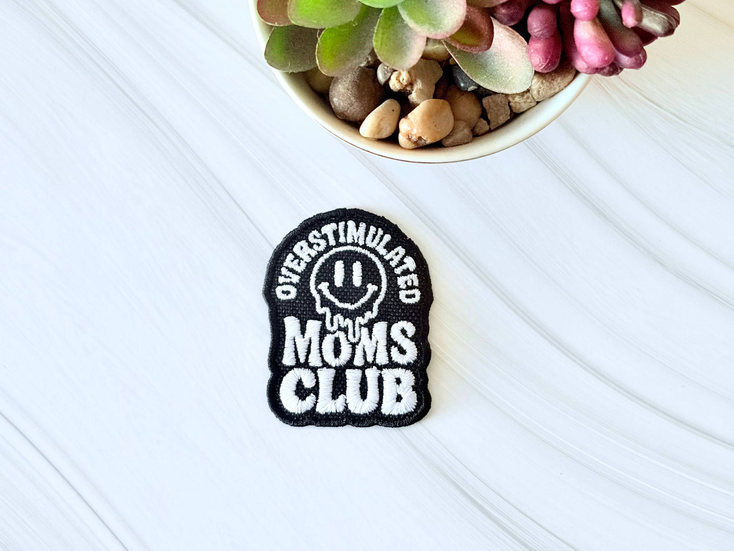 Overstimulated Mom Patch for Trucker Hats
