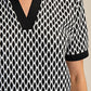 Collar Neck Short-Sleeve Polo Top
