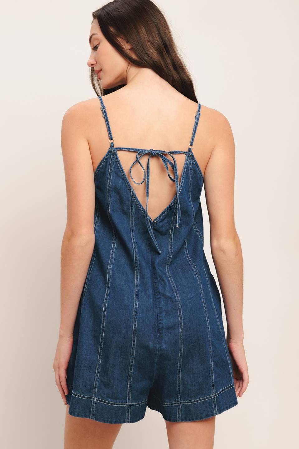 A lightweight denim romper - IP9189