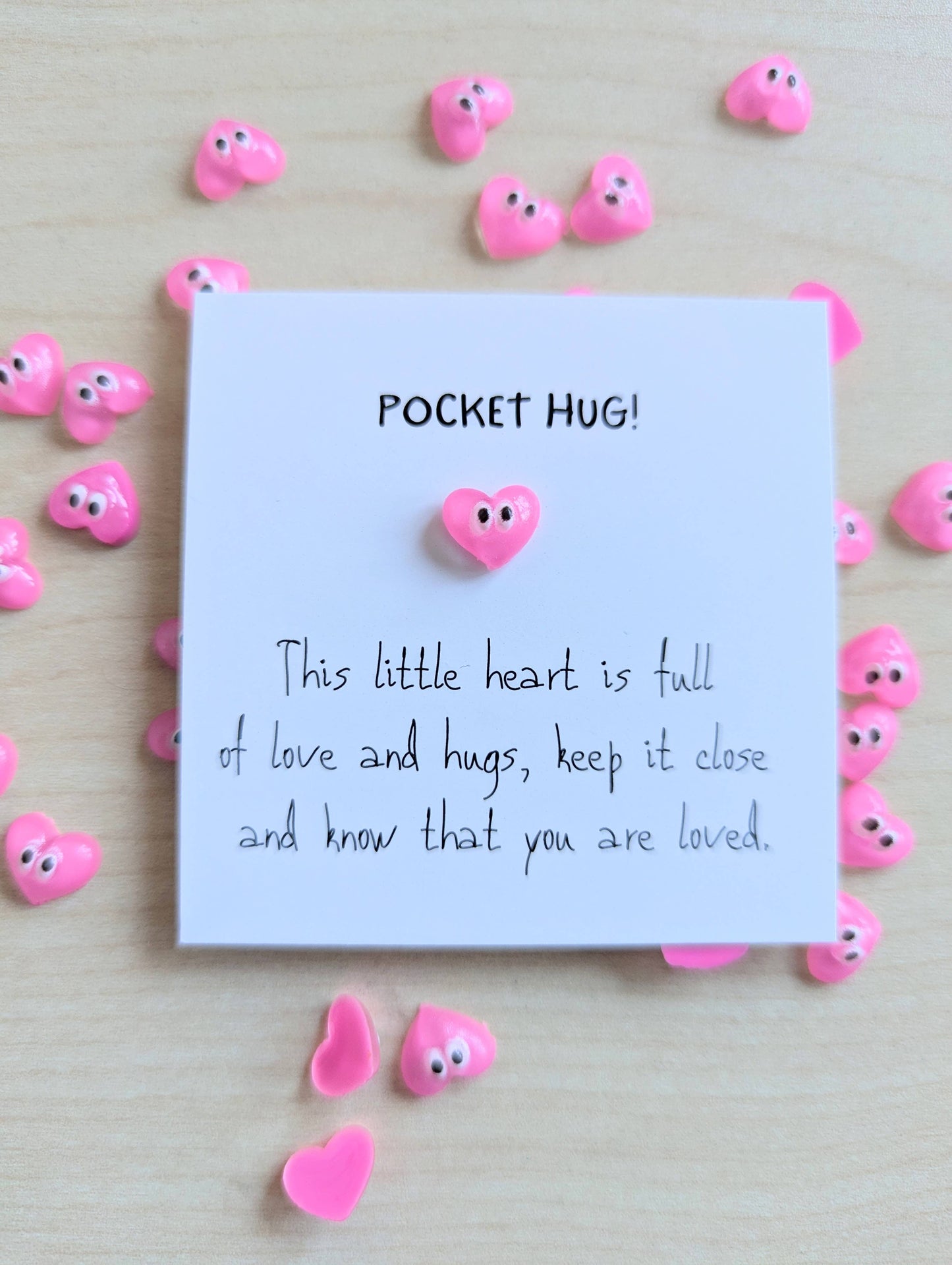 Pocket Hug Mini Card - Handmade Keepsake with Personal Note