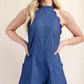Scallop Halter Romper
