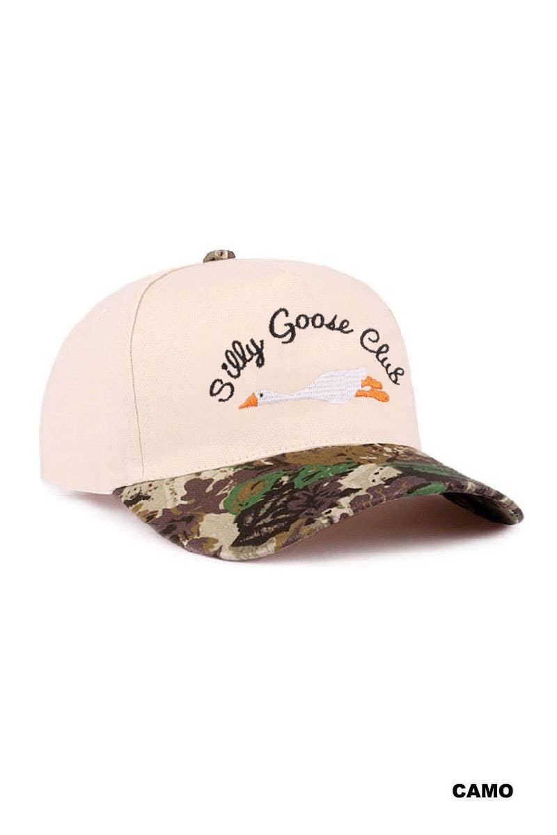 Silly Goose Club Two Tone Cotton Hat  Zenana Consgt.