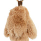 Bling Bunny Rabbit Soft Fur Plush Doll Keychain