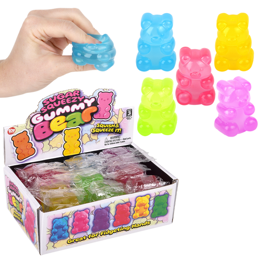 (T) 2" SUGAR SQUEEZY YUMMY BEAR       12/DISP