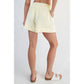 MODAL SCUBA FLAT PIPING A-LINE SHORTS
