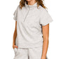 Scuba High Neck Half Zip Top & Dolphin Shorts Set Zenana