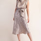Mock Neck Sleeveless Midi Dress