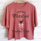 ESPRESSO MARTINI RIBBON GRAPHIC LONG CROP TOP