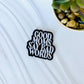 Good moms say bad words embroidered hat patch