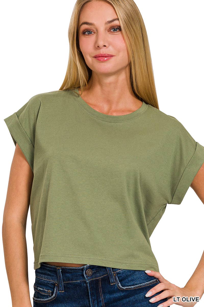`".Cotton Short Sleeve Tee