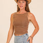 Sculpted Stretch Denim Tank Corset