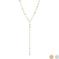 18K Gold PVD Stainless Steel Lariat Necklace Lip Chain