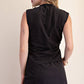 Mock Neck Sleeveless Top