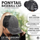 Criss Cross Ponycap - Boy Mom - Black