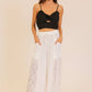Wide Leg Lace Panel Pants