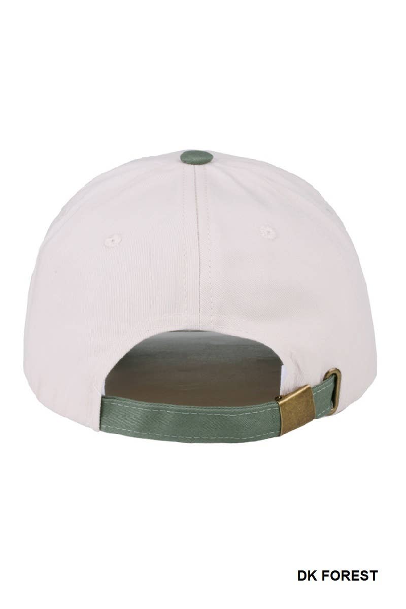 You're Better Off Two Tone Canvas Cotton Cap