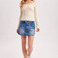 LACE TRIM SQUARE & BOAT NECK 2-WAY KNIT TOP