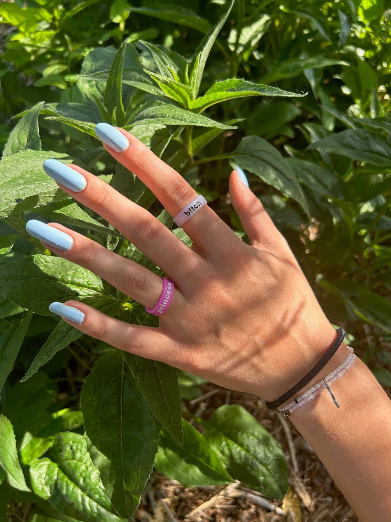 Flip Reversible b!tch and legend Ring