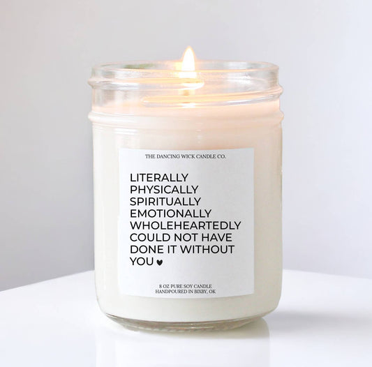 Thank you Gift Candle / Mahogany & Teakwood