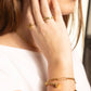 18K Gold PVD Stainless Steel Adjustable Bow Ring
