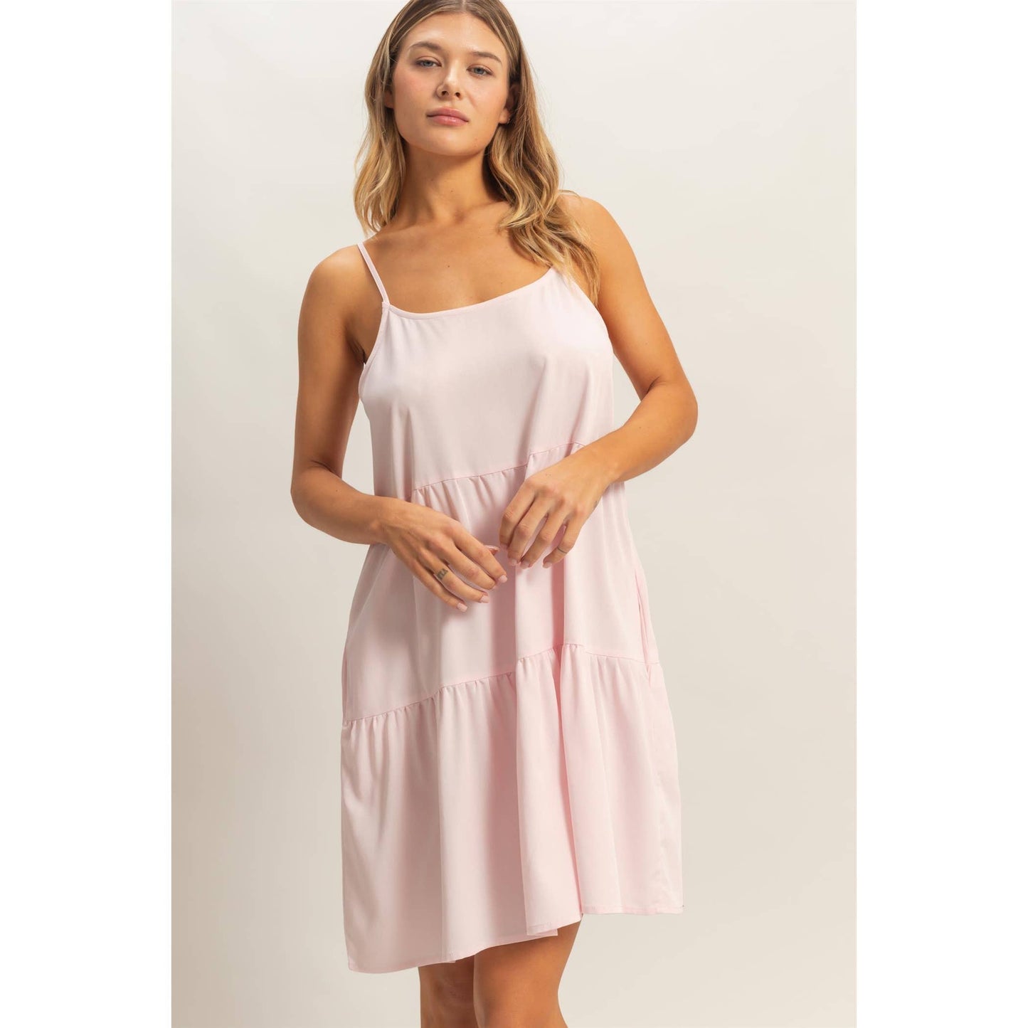 Tiered Spaghetti Strap Dress