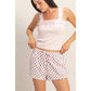 Polka Dot Drawstring Shorts