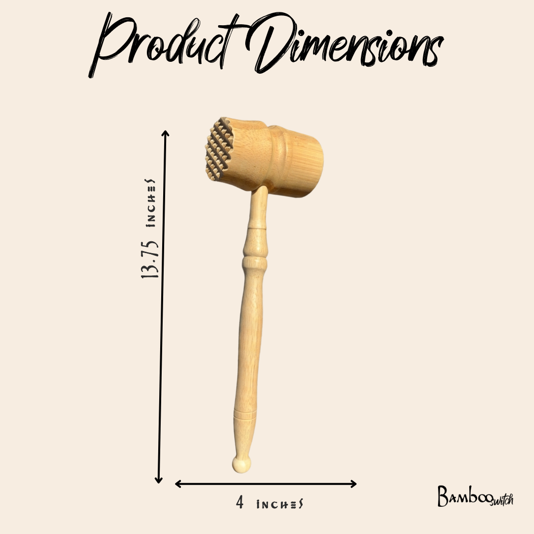 Bamboo Meat Hammer & Tenderizer