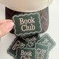 2.5" Book Club -  Embroidered Hat Patch
