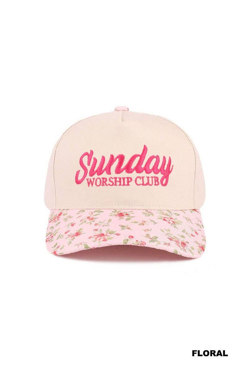 Sunday Worship Club Two Tone Cotton Hat