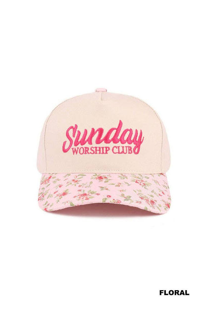 Sunday Worship Club Two Tone Cotton Hat
