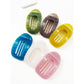 Jelly Colors of Oval Flat Hair Claw