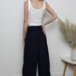 B3663-ASIS TIE WAIST WIDE LEG PANTS