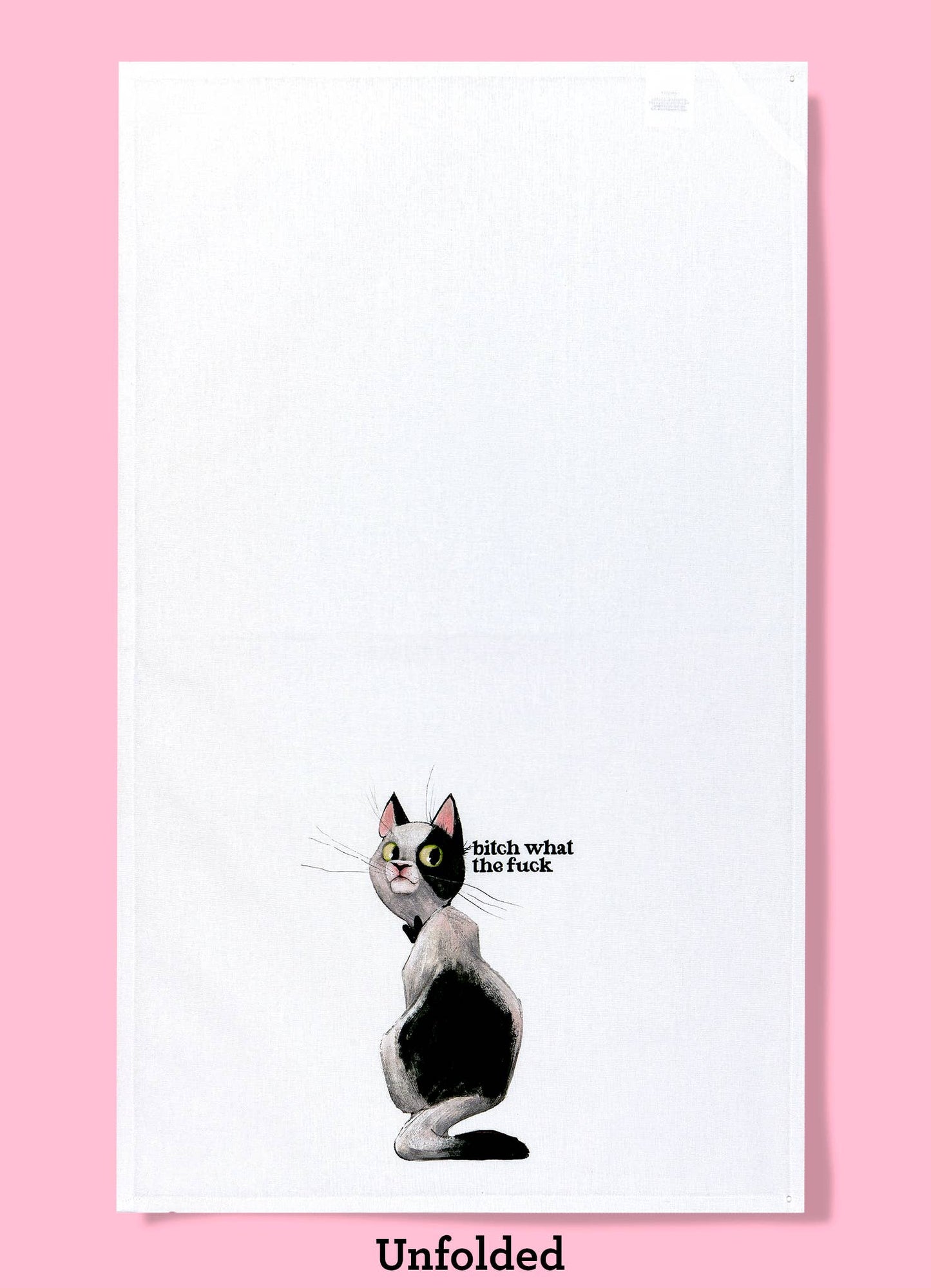 Bitch What the Fuck Tea Towel four pack | Dishtowel