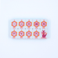Crystal Prism Blue | Mahjong with Bold Angles and Vibrant Vibes | 1.25" x 0.9" x 0.7"