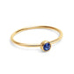 18K Gold PVD Stainless Steel Birthstone Stacking Ring
