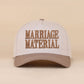 Marriage Material Two Tone Canvas Cotton Cap