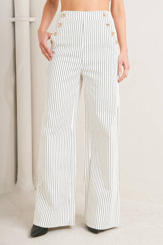 A striped woven pant - FP1861TJ