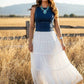 Sculpted Stretch Denim Tank Corset