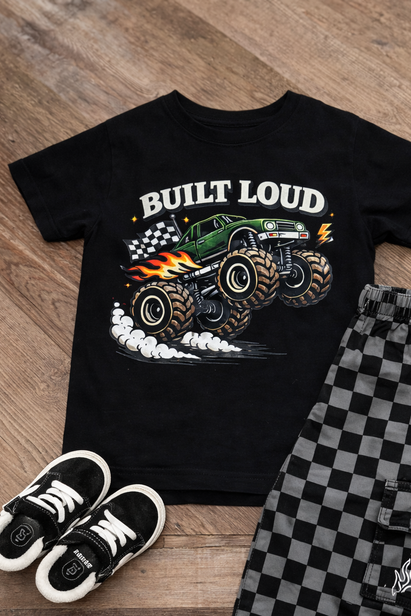 Built Loud Monster Truck Tee - Toddler Tee