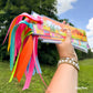 "Technicolor Agave" Ribboned Bookmark