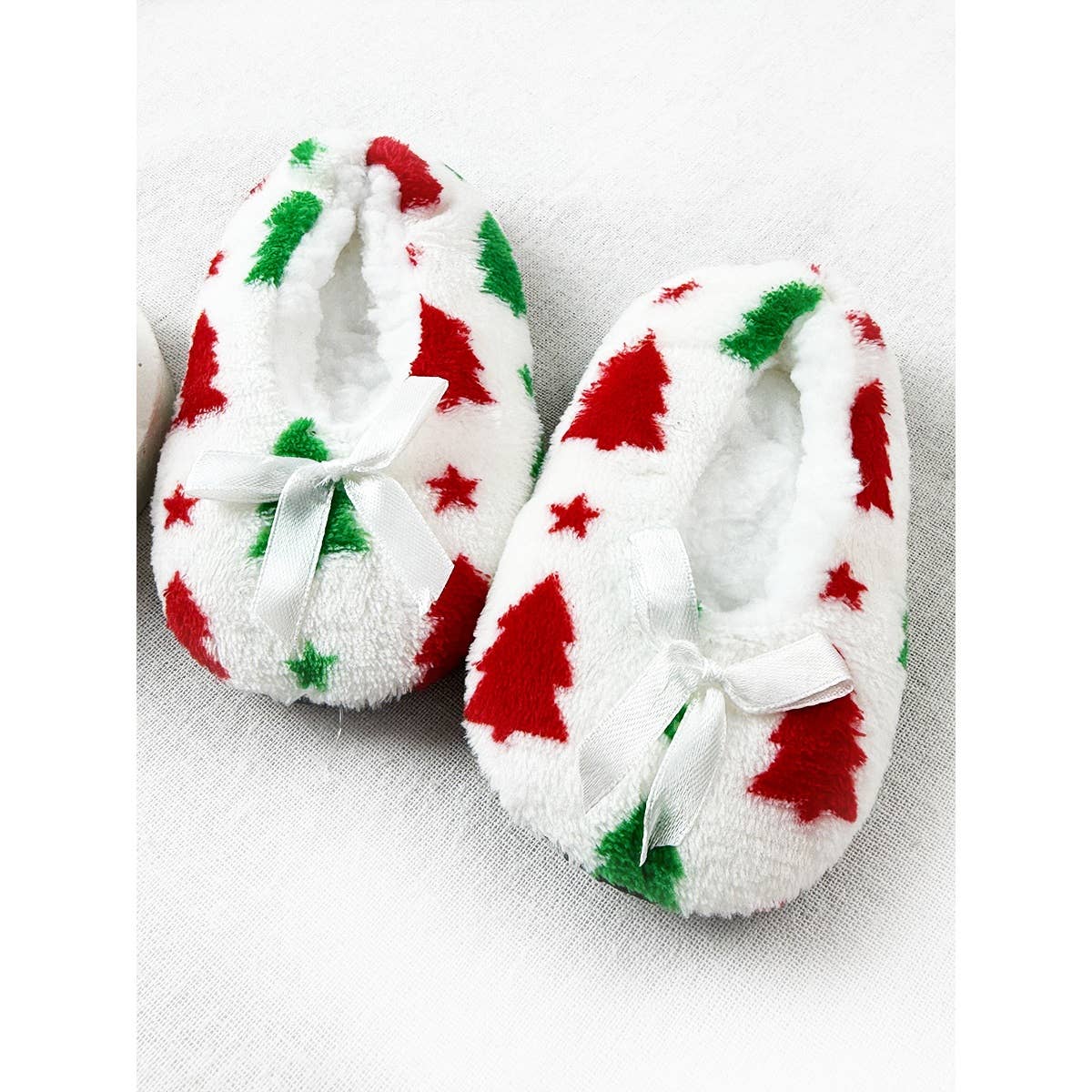 Kids Christmas Theme Fuzzy Slippers