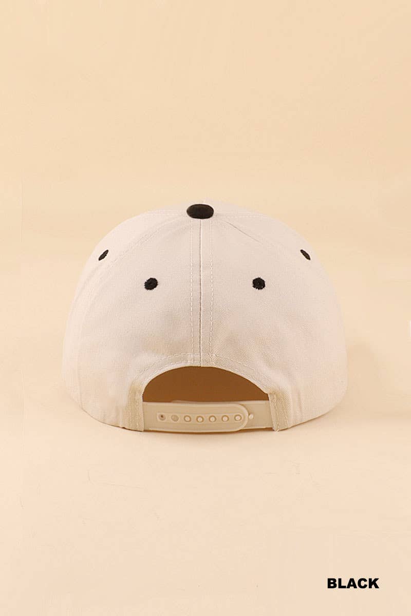 Mama Needs A Drink Two Tone Snapback Hat Zenana