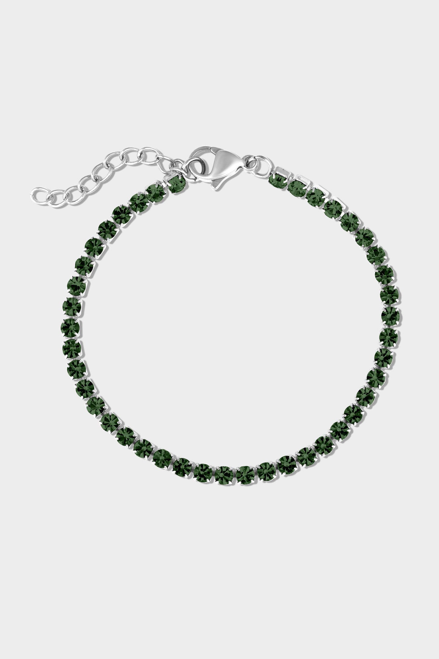 Stainless Steel Birthstone Tennis Bracelet