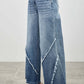 P8212M-MID RISE WIDE FRAYED SEAM