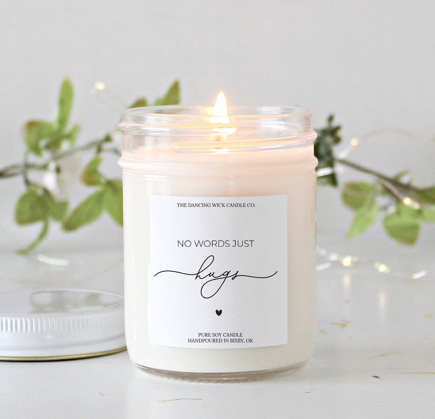 No Words Just Hugs Candle / Warm Wish Scent / Sympathy Gift